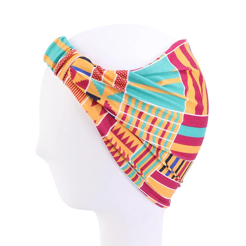 African Print Twist Headband