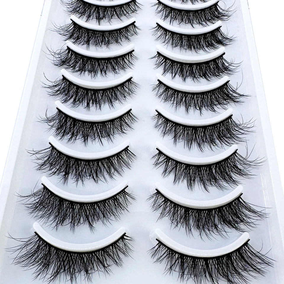 10 Pairs Soft & Fluffy 3D Mink Lashes - LuxeGlooms