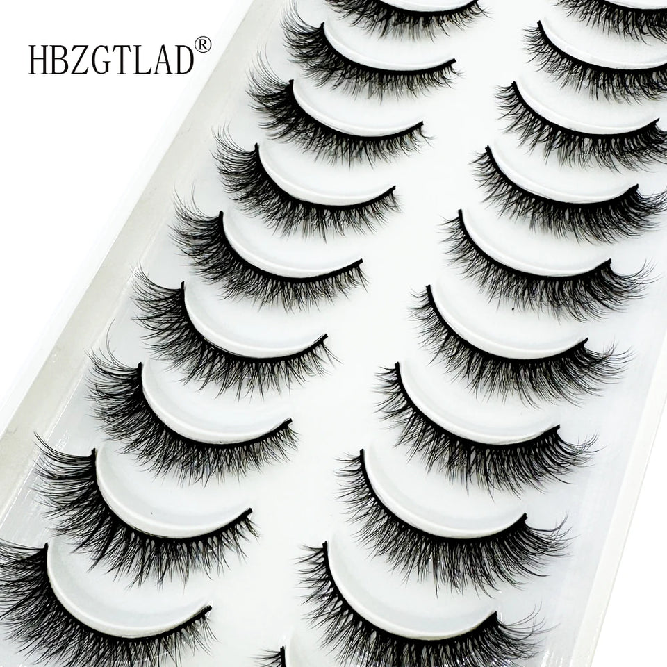 10 Pairs Soft & Fluffy 3D Mink Lashes - LuxeGlooms