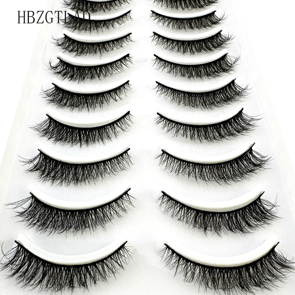 10 Pairs Soft & Fluffy 3D Mink Lashes - LuxeGlooms