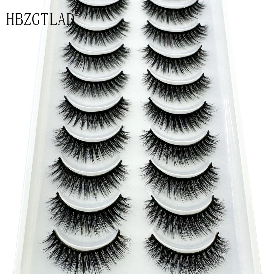 10 Pairs Soft & Fluffy 3D Mink Lashes