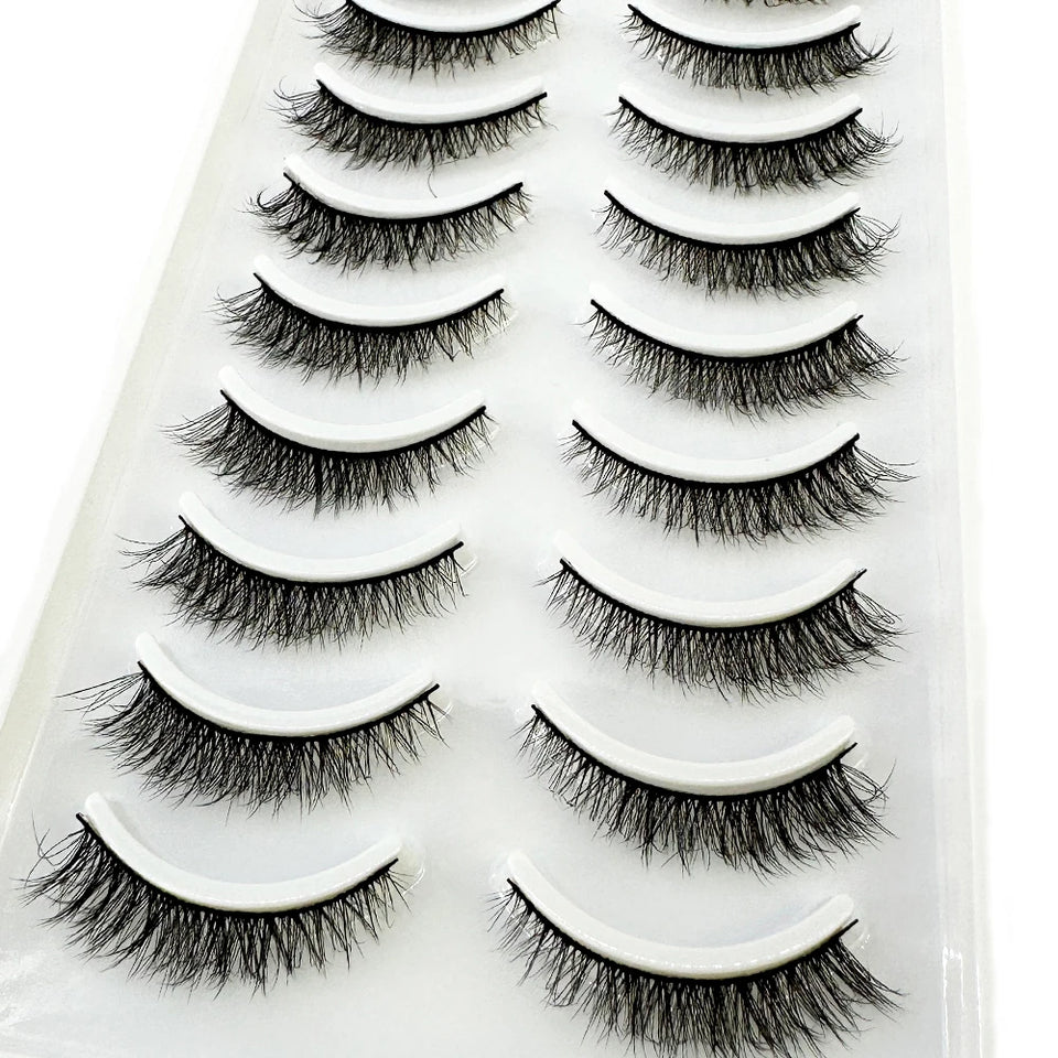 10 Pairs Soft & Fluffy 3D Mink Lashes - LuxeGlooms