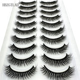 10 Pairs Soft & Fluffy 3D Mink Lashes