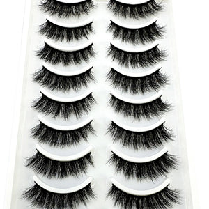 10 Pairs Soft & Fluffy 3D Mink Lashes - LuxeGlooms