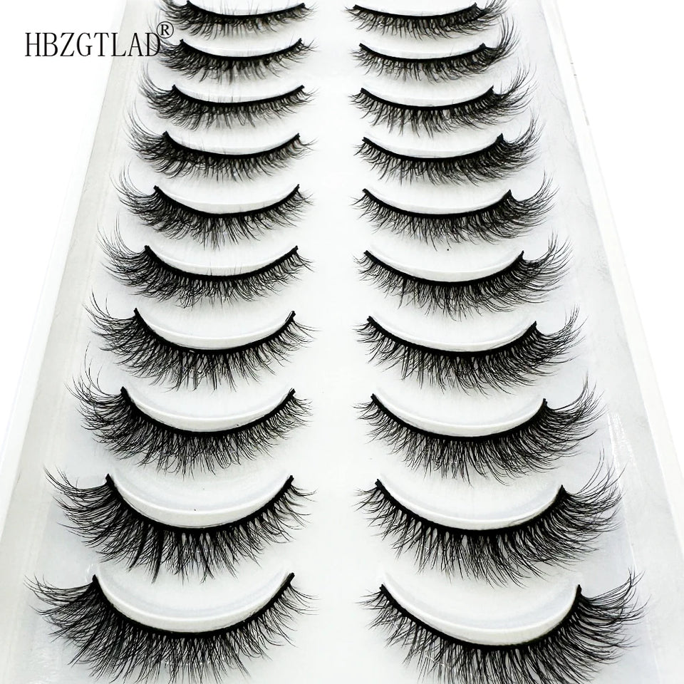 10 Pairs Soft & Fluffy 3D Mink Lashes