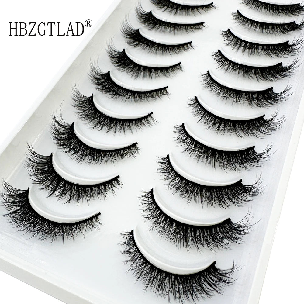 10 Pairs Soft & Fluffy 3D Mink Lashes - LuxeGlooms