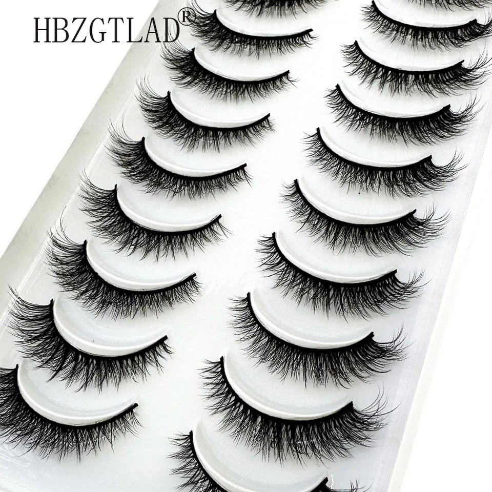 10 Pairs Soft & Fluffy 3D Mink Lashes - LuxeGlooms