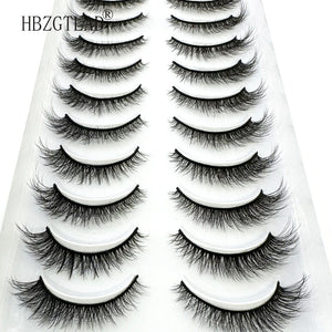 10 Pairs Soft & Fluffy 3D Mink Lashes - LuxeGlooms