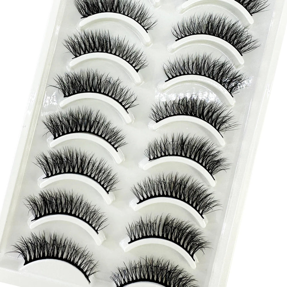 10 Pairs Soft & Fluffy 3D Mink Lashes